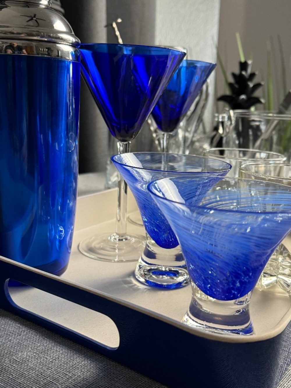 VTG Atomic Blue Cocktail Lounge Set